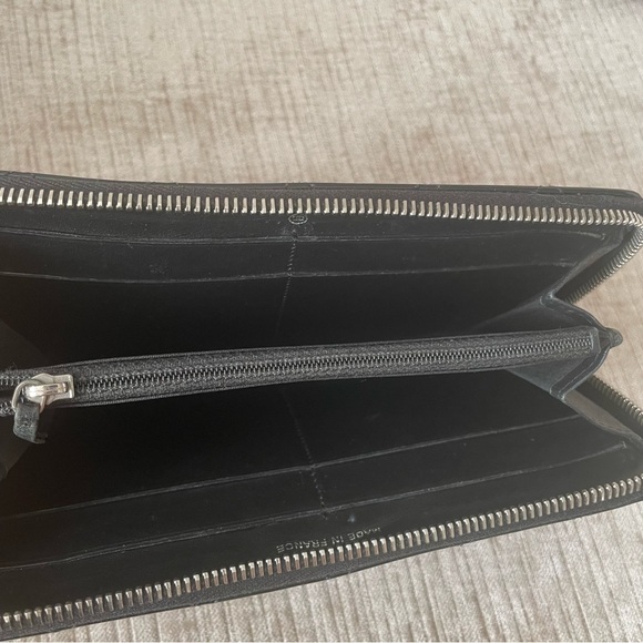 Chanel Quilted Patent Brilliant Zip Around Wallet Black - Picture 8 of 14